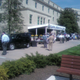 Illustration for article titled DARPA Urban Challenge Cars Invading Pentagon Parking Lot